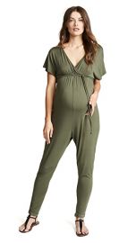 Ingrid  amp  Isabel Maternity Cross Front Jumpsuit at Shopbop